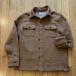 Southern Tide Tan Quilted Buttondown